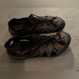 Brown Merrell sandals  size 13